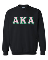 Alpha Kappa Alpha, 1908, Crewneck, Sweatshirt, Embroidery, Applique, Sorority, Apparel, Greek, NPHC, AKA