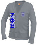 Zeta Crest Cardigan Sweater