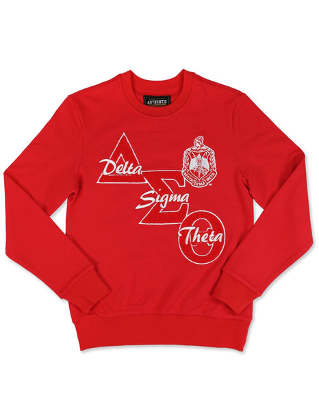 Delta Bold Chenille Sweatshirt – 3 Sisters Embroidery