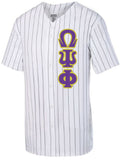 Omega Pinstripe Baseball Jersey