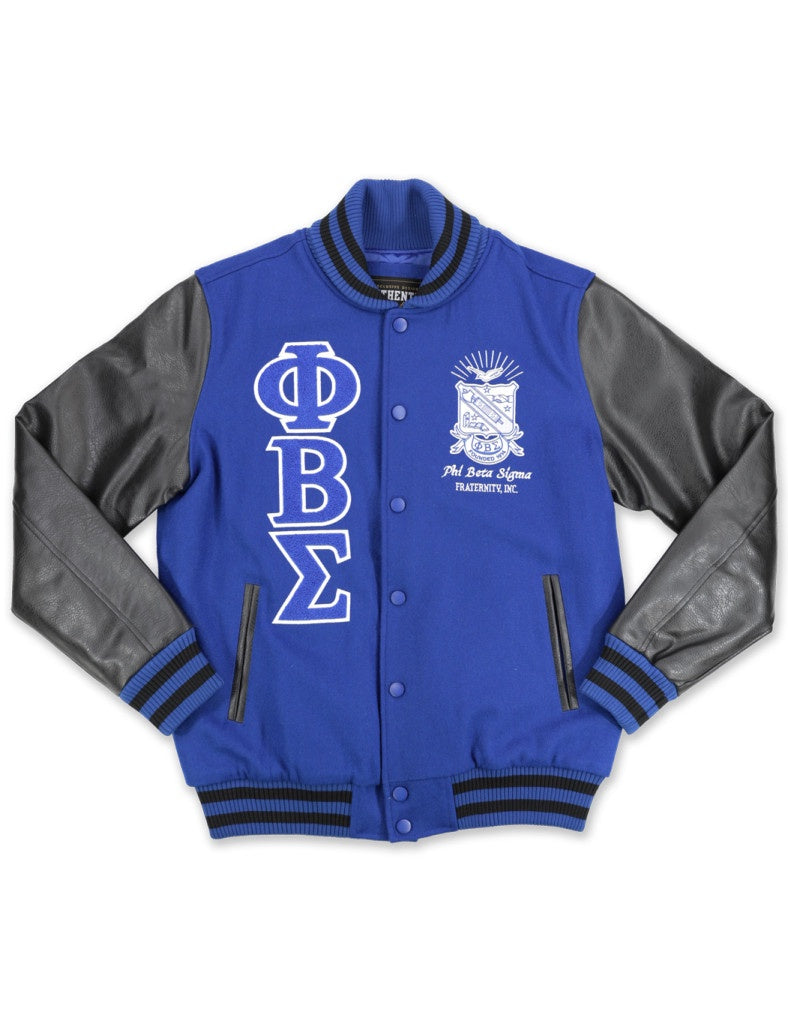 Phi beta sigma black bomber jacket shop