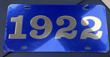 SGRho Blue Inlaid Founders Mirror Auto Tag
