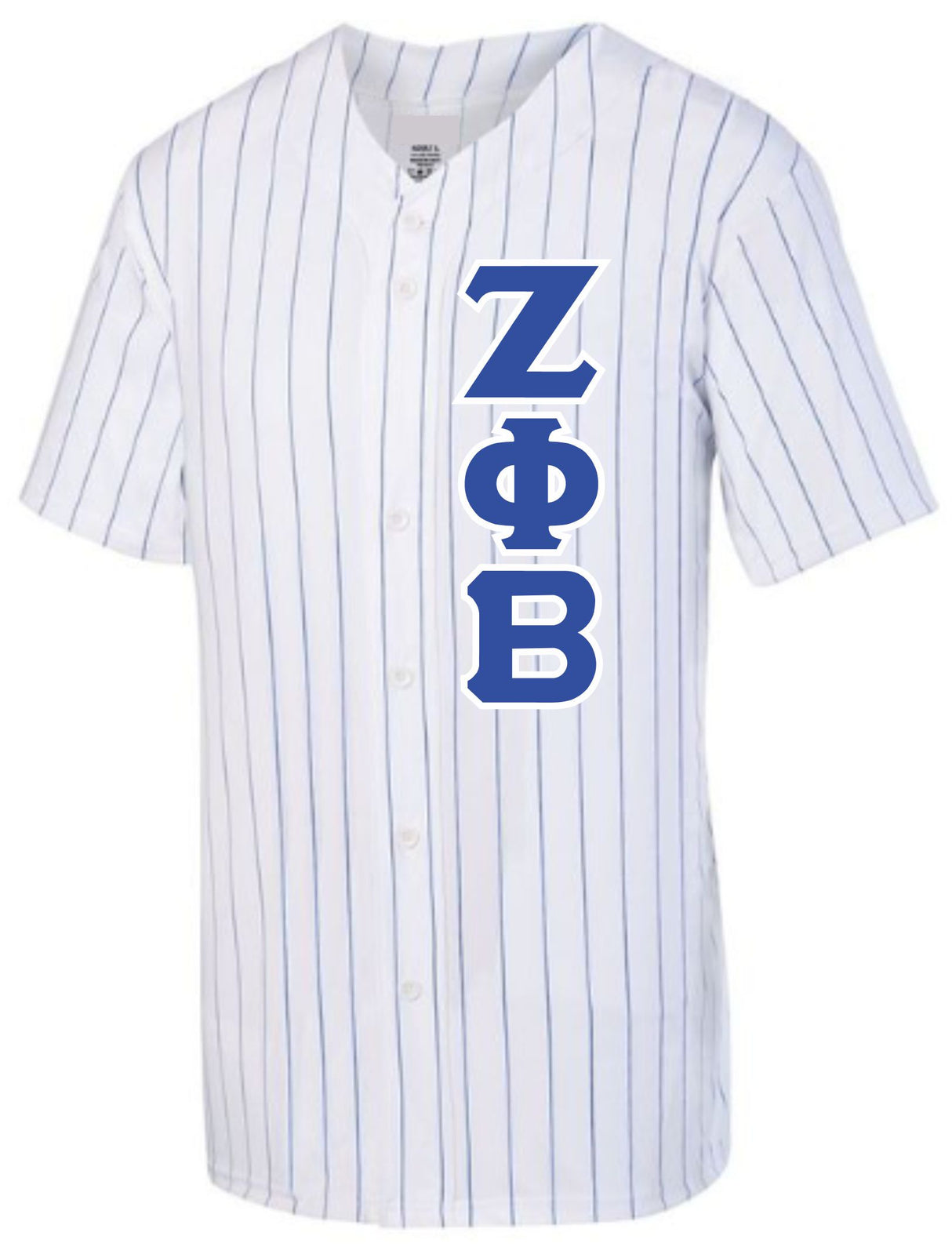 Zeta Pinstripe Baseball Jersey