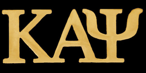 Kappa Greek Letter Gold Lapel Pins