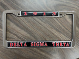 Delta Sigma Theta Greek Sorority Plate Frame