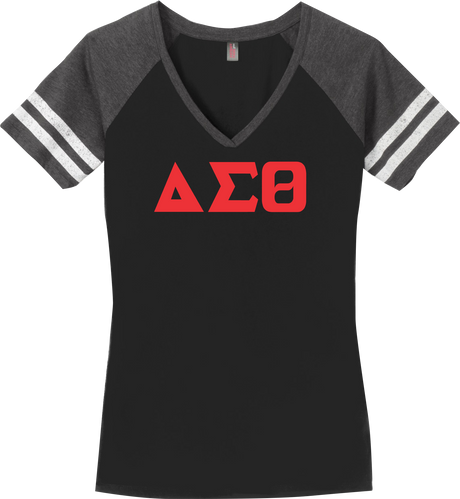 Delta Sigma Theta Greek Sorority Vneck Shirt