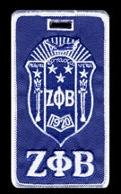 Zeta Crest Embroidered Luggage Tag