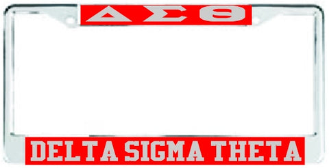 Delta Sigma Theta Greek Sorority Plate Frame