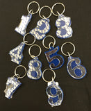 Sigma Double Number Keychain