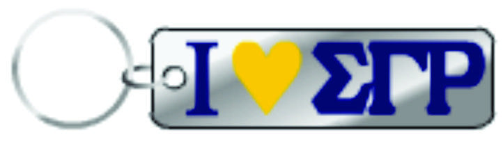 SGRho Mirror Heart Keychain