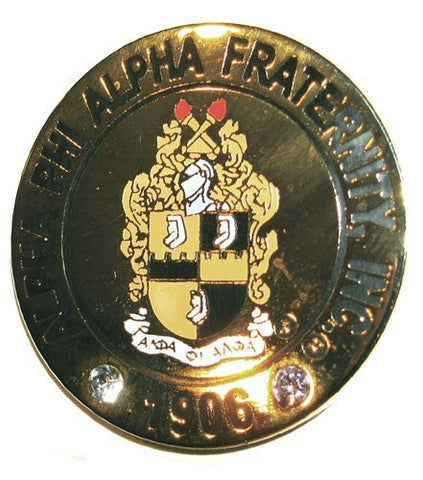 Alpha Round Crest Pin