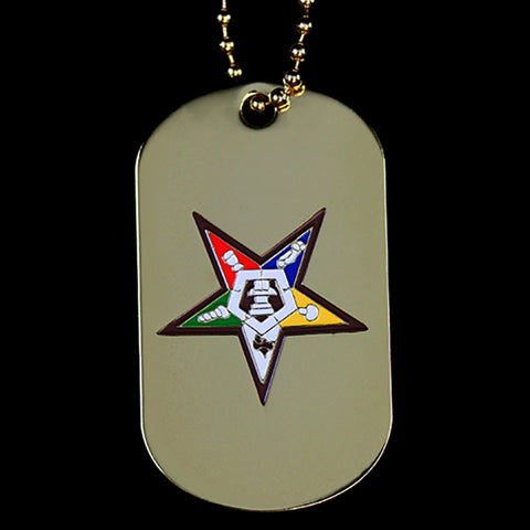 OES Gold Double Sided Dog Tag