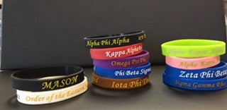 Iota Embossed Silicone Wristband