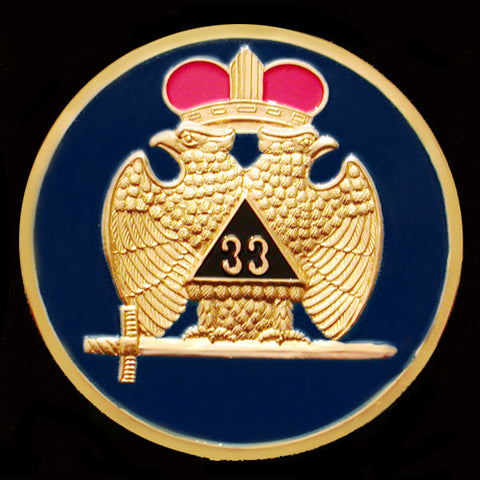 Masonic 33 Degree Auto Emblem