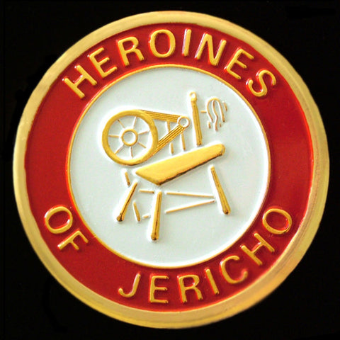 Heroines of Jericho Round Auto Emblem