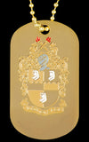 Alpha Gold Double Sided Dog Tag