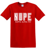 Kappa Nupe Outline Letter Tee