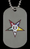 OES Silver Double Sided Dog Tag